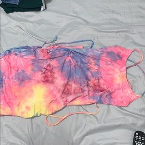 Rainbow ty dye dress